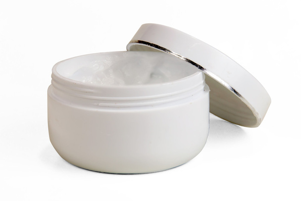 Jar- of verpakking voor cosmetische product met dop - Foto, afbeelding