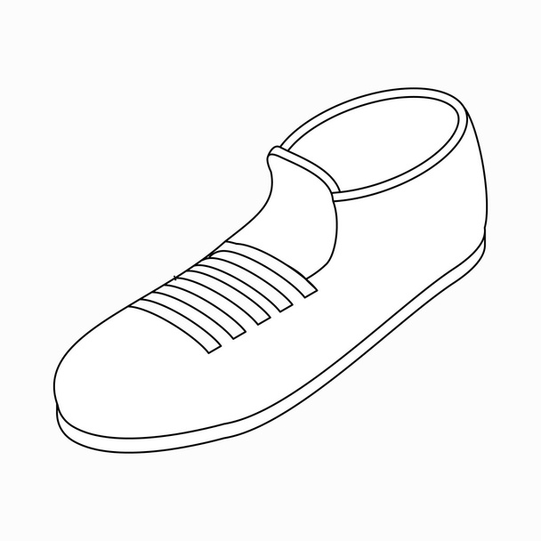 Sport shoe icon, isometric 3d style - Vettoriali, immagini