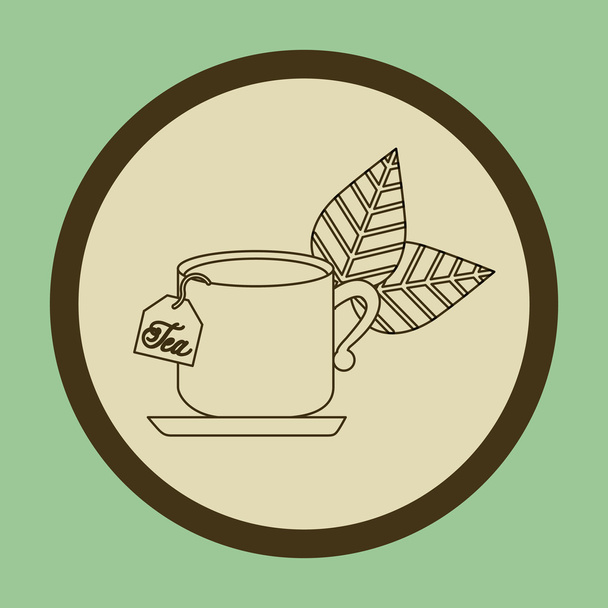 tea time design - Vector, Image