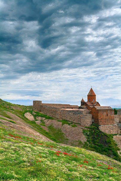 The Armenian Christian monastery of Khor Virap. - Foto, afbeelding