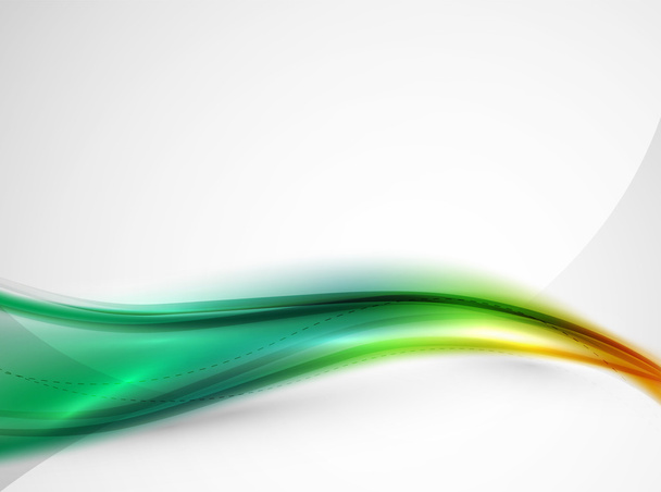 Szivárvány színű fényes selyem elegáns hullám - Vektor, kép
