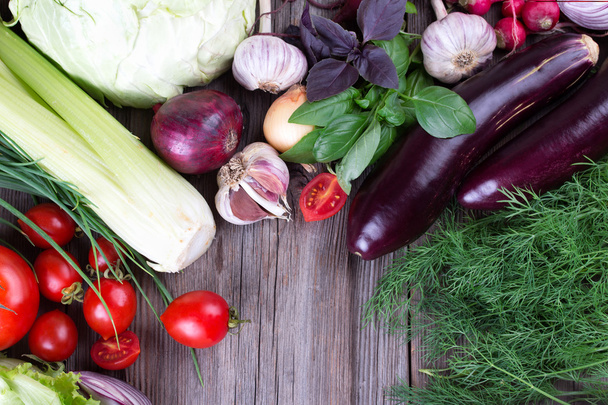 Assortment of fresh vegetables close up - Foto, imagen