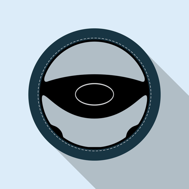 Auto Lenkrad Symbol flaches Symbol - Vektor, Bild