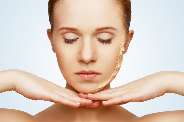 beauty concept rejuvenation, renewal, skin care, skin problems - Photo, Image