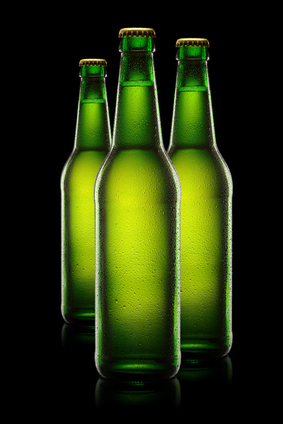 Green Bottles of beer - Photo, Image