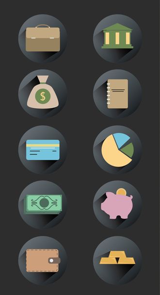 Simple Icon Money Set. Vector Illustration - Vettoriali, immagini