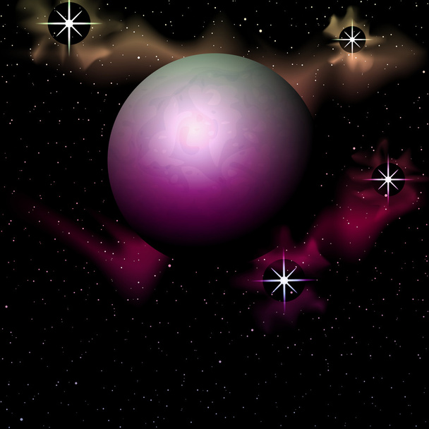 Astronomia planetária
 - Vetor, Imagem