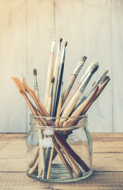 Brushes and sculpturing tools - Фото, изображение