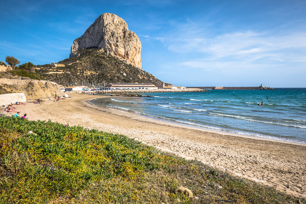 Calpe,Spain-April 2,2015: Famous Mediterranean Resort Calpe in S - Photo, image
