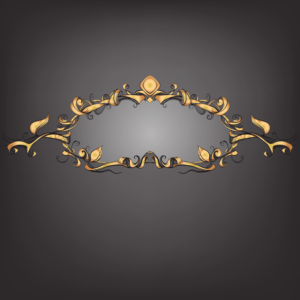 decorative elements in vintage style for decoration layout, fram - Vector, Image