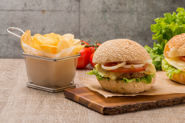 Domácí vegetarián burger - Fotografie, Obrázek