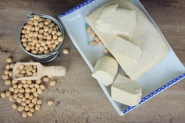 Тофу с соевыми бобами
 - Фото, изображение