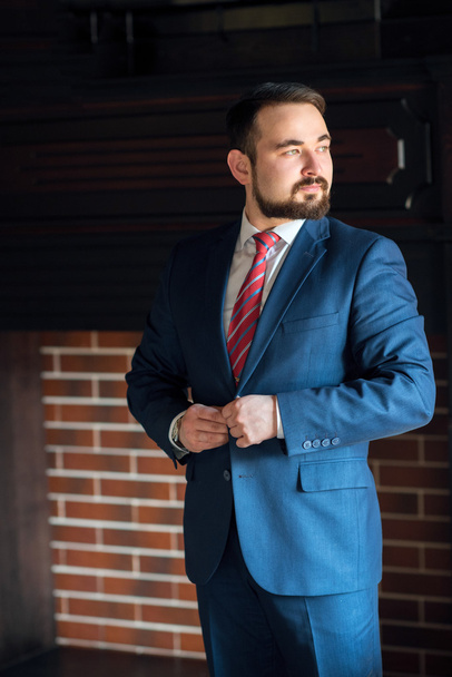 businessman clothes corrects office - Foto, Imagem