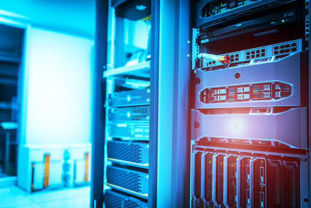Storage servers in data room Domestic Room - Photo, Image