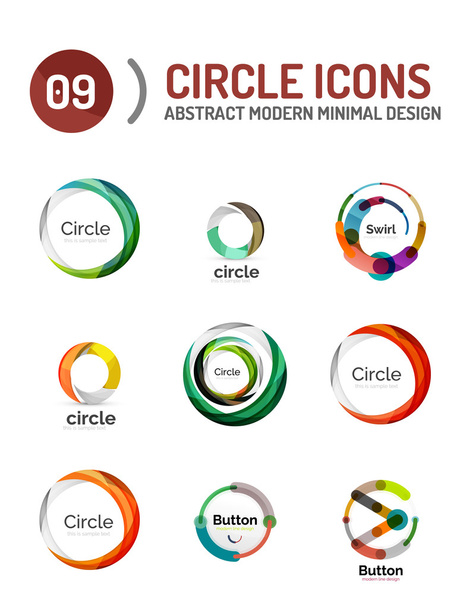Ensemble de différents logos de cercle
 - Vecteur, image
