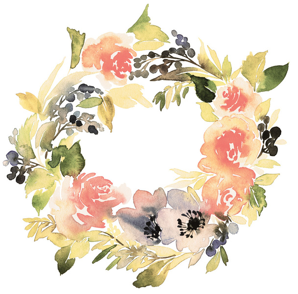 Flowers watercolor illustration - Foto, afbeelding