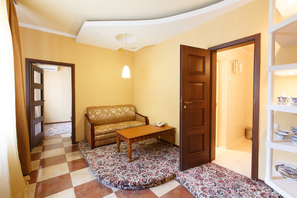 Belső tér kényelmes szálloda suit apartman - Fotó, kép