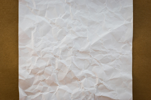 Bílá zmačkaný papír na dřevo papírové pozadí textura vinobraní st - Fotografie, Obrázek