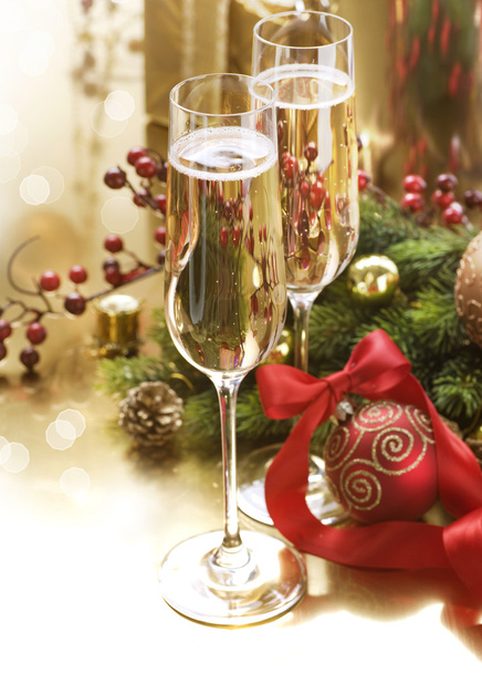 New Year Celebration.Champagne - Foto, immagini