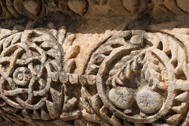 Detail of the ruins in the city of Capernaum in Galilee - Photo, Image