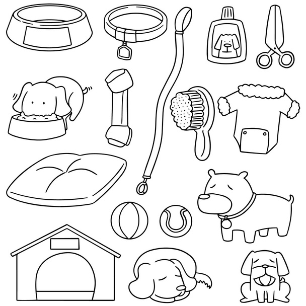 vector conjunto de accesorios para perros
 - Vector, imagen