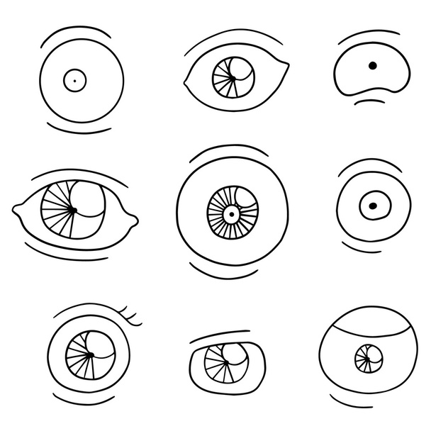 Векторный набор глаз
 - Вектор,изображение