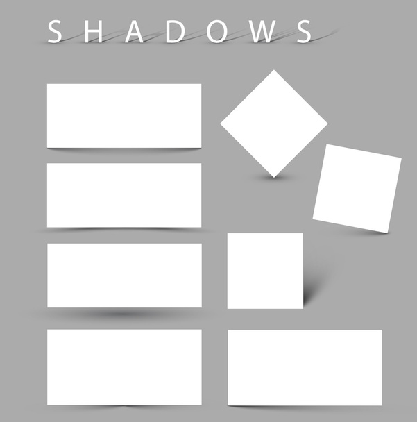 Set of evctor shadow effects - Vector, Image