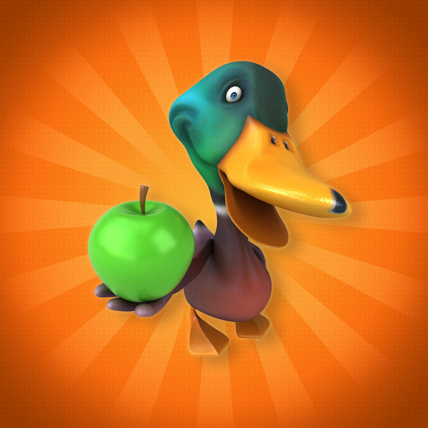 Fun cartoon duck - Foto, Bild