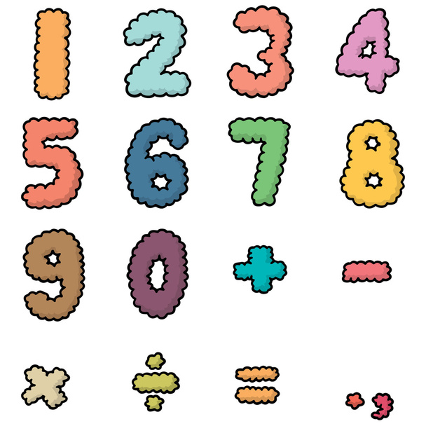 vector set of number - Vector, Image
