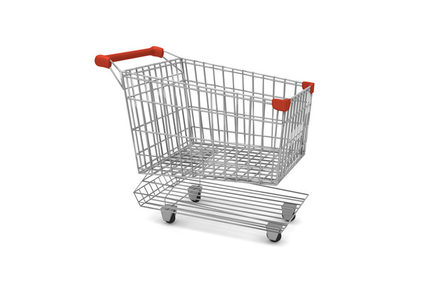empty supermarket cart - Photo, Image