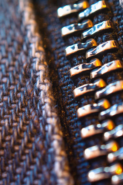φερμουάρ κλειστού τζιν - Φωτογραφία, εικόνα