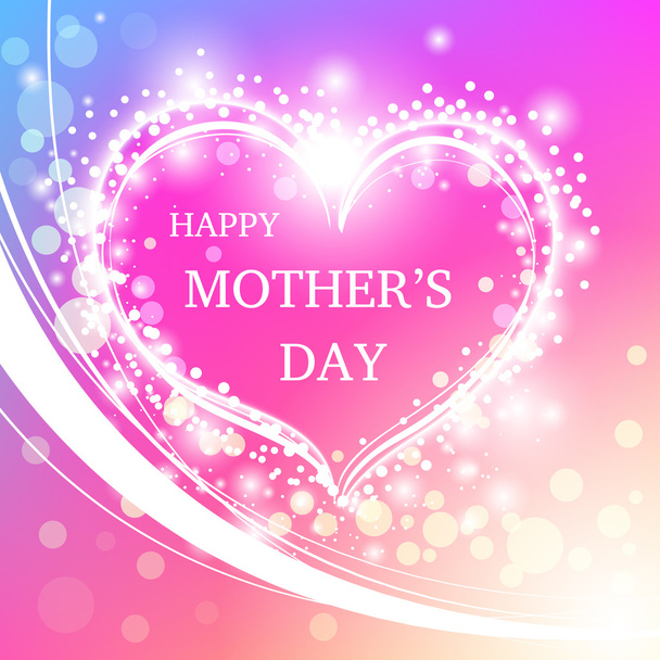 Happy Mother's Day Greeting Card. - Vektor, Bild
