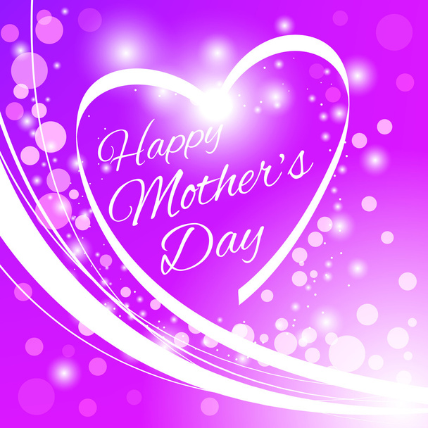 Happy Mother's Day Greeting Card. - Vector, afbeelding