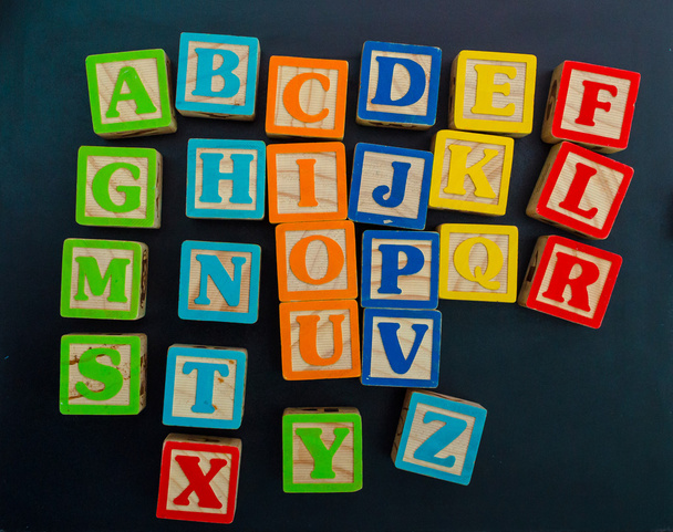 dřevěná abeceda bloky - Fotografie, Obrázek