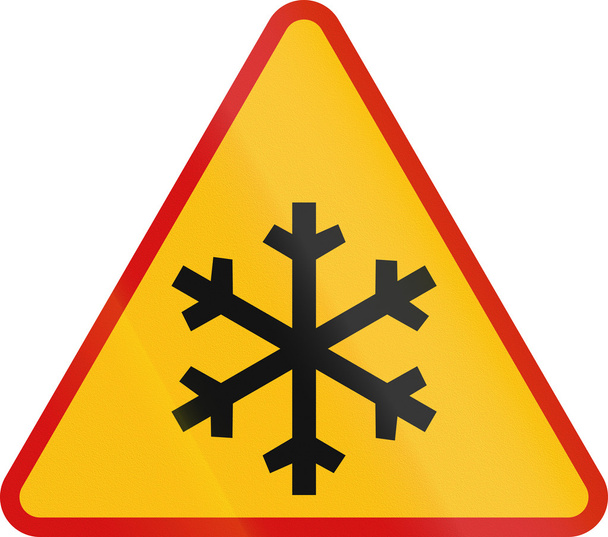 Ледовое предупреждение в Польше
 - Фото, изображение