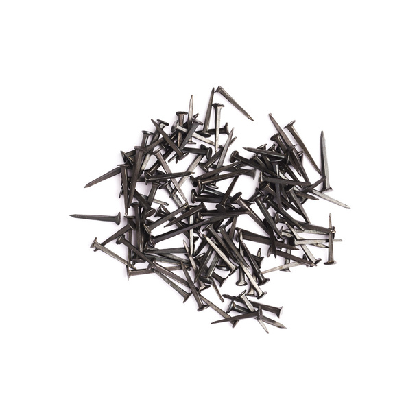 Pile of nails isolated over white background - Fotografie, Obrázek