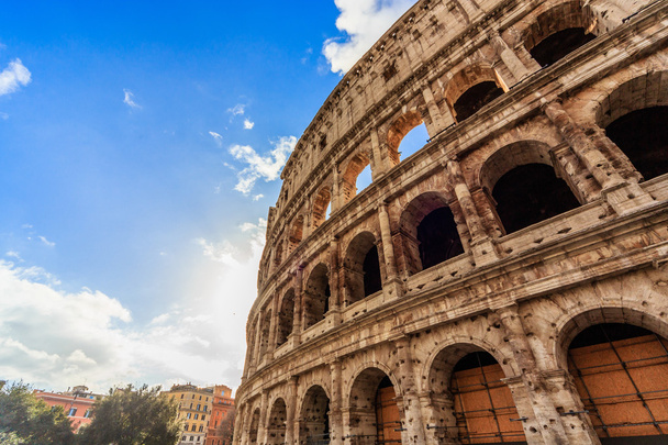 Rzym - 10 stycznia: Koloseum zewnątrz na 10 stycznia 2016 w Rzym, Włochy. - Zdjęcie, obraz