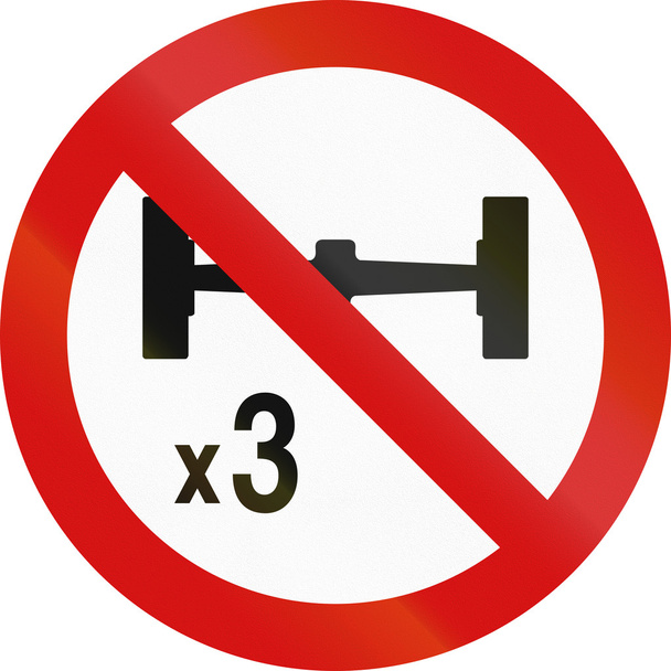 Número prohibido de ejes en Irlanda
 - Foto, Imagen
