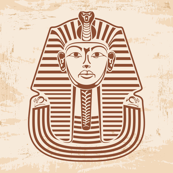 エジプトのファラオのマスク. - ベクター画像