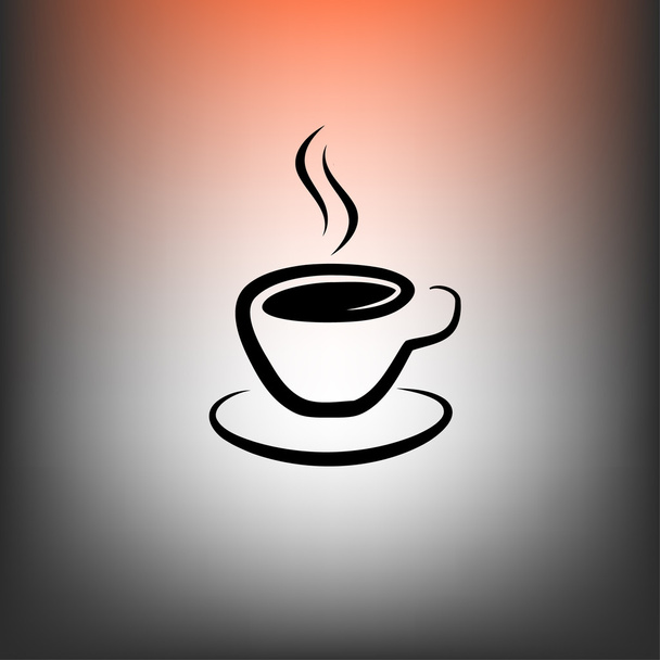 Cup flat design icon  - Вектор, зображення