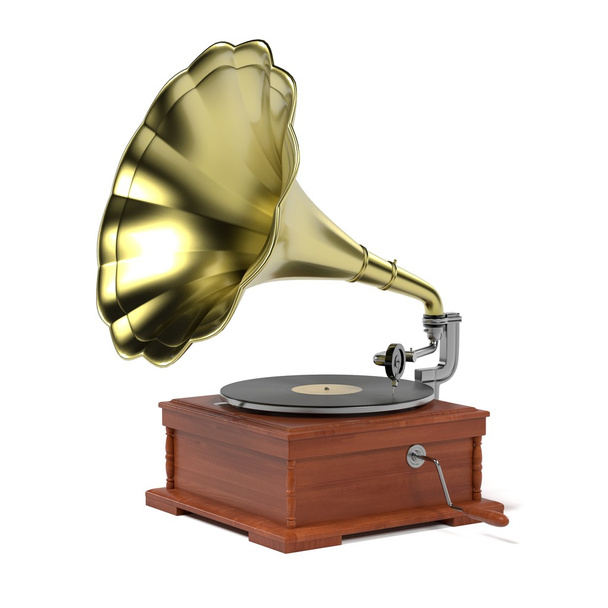 Rendering 3d di grammofono vintage
 - Foto, immagini