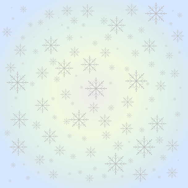 Hintergrund mit Schneeflocken - Vektor, Bild