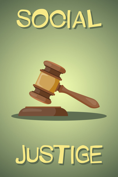 Judge gavel vector colorful icon - Vector, Image
