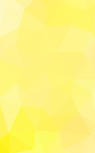 Ελαφρύ κίτρινο πολυγωνικό σχέδιο σχέδιο, το οποίο αποτελείται από τρίγωνα και κλίση στο στυλ του origami - Φωτογραφία, εικόνα