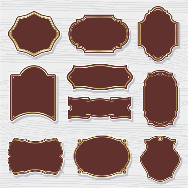 set_2-of-design-elements-vector-sample-labels-shapes - ベクター画像