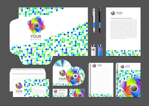 corporate identity creative color template design, business. - Vector, Image