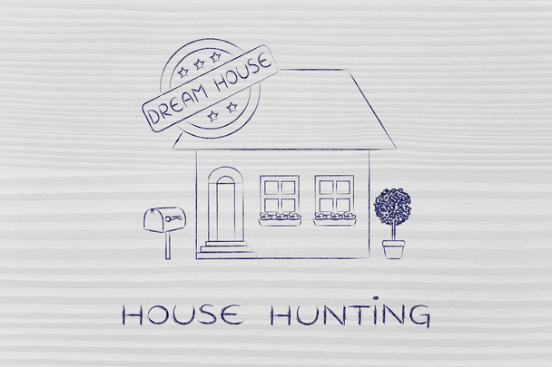 concept of house hunting - Фото, изображение