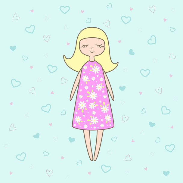 Vector illustration of nice doll - Vector, Image