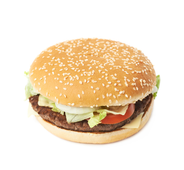 Fresh hamburger isolated - 写真・画像