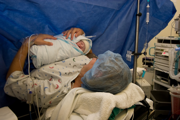 Prüfung Neugeborener - Foto, Bild